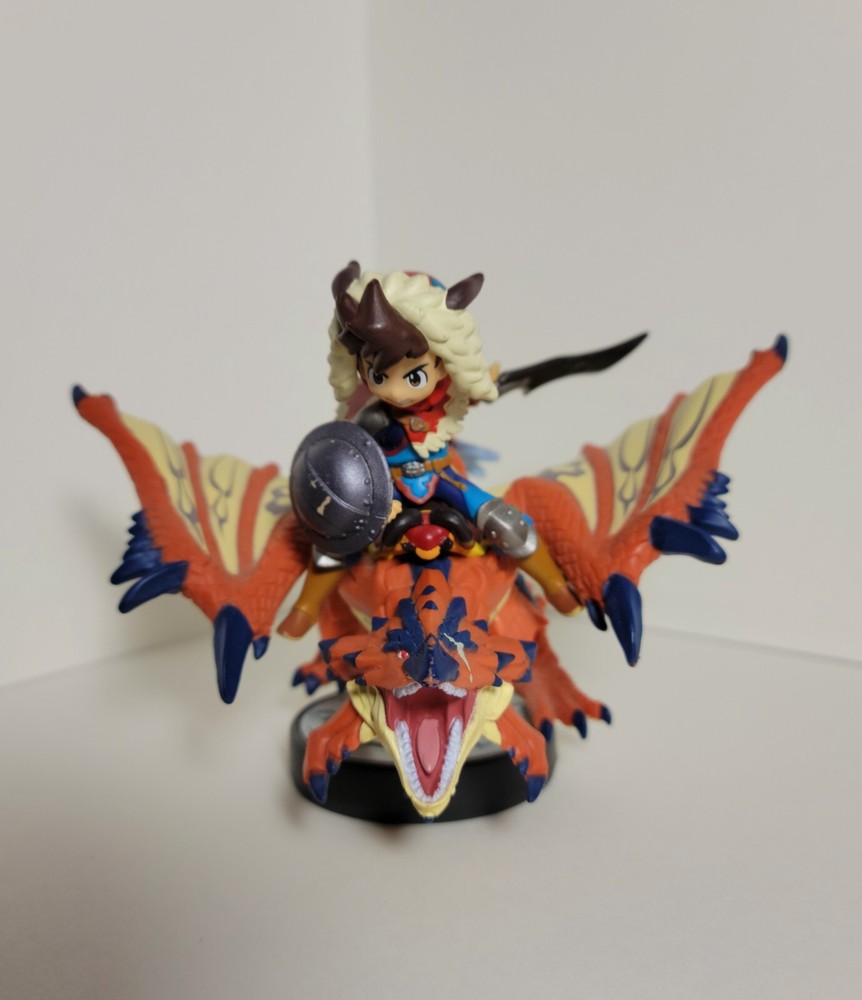 NINTENDO MONSTER HUNTER STORIES Capcom Amiibo Rathalos & Rider Boy JAPAN