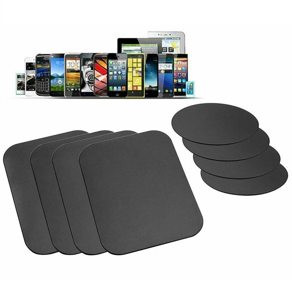 8-Pack Metal Plate Stickers for Magnetic Phone Car Mount Holder