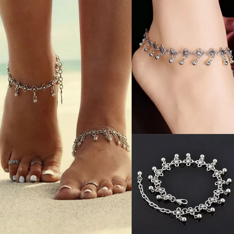Sexy Summer Beach Ankle Bracelet for Women Belly Dance Style Chain
