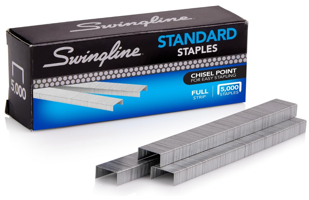 Swingline Staples Standard 1/4 inches Length 210/Strip 5000/Box 1 Box - (35108)