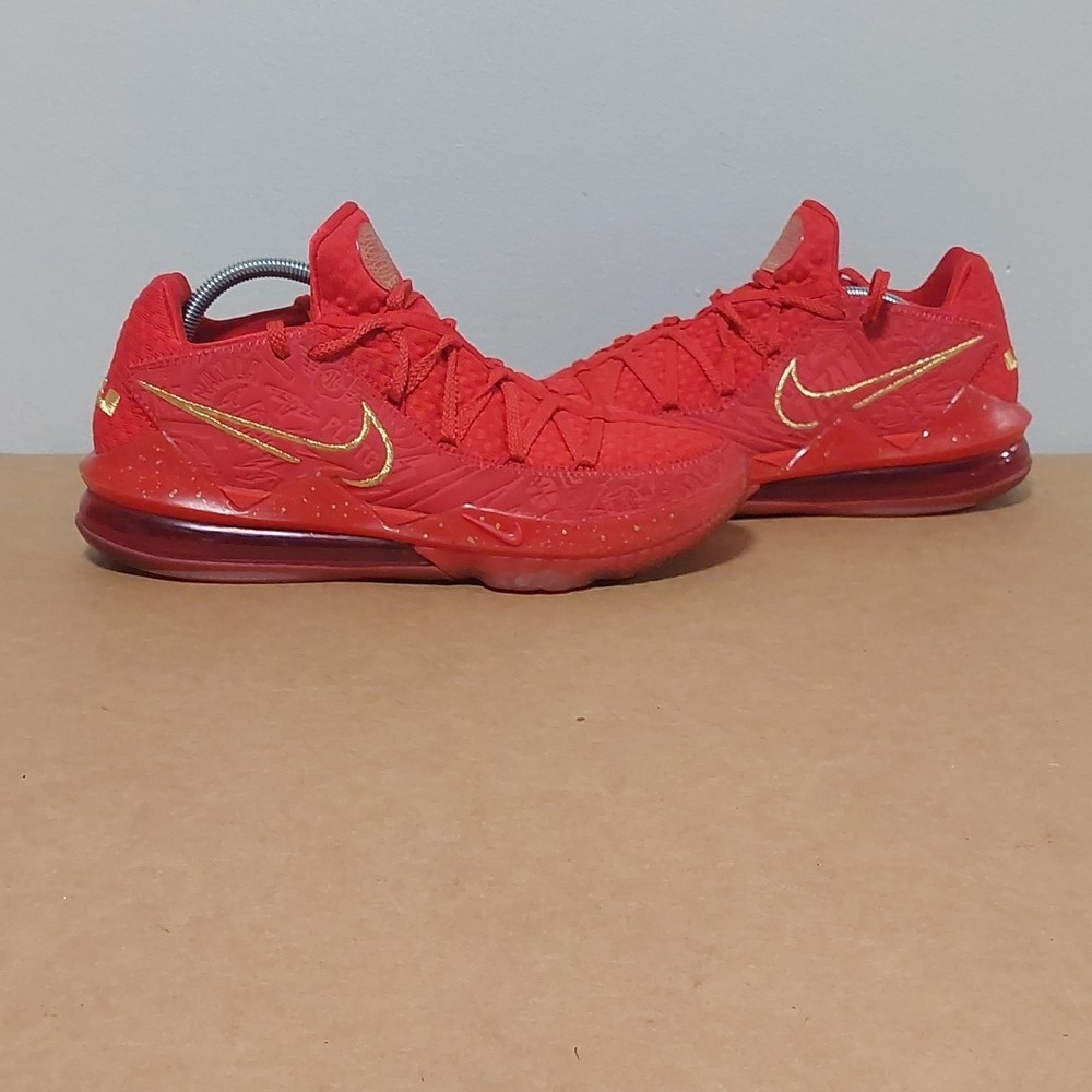 Nike LeBron 17 Low x Titan Agimat 2020 Red Basketball Men’s Size 10.5 NO INSOLES