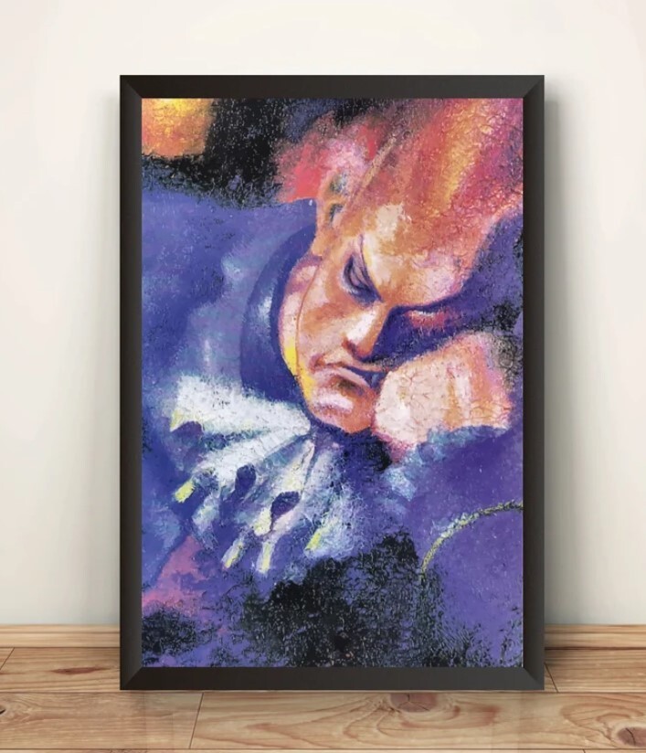 Demitri Thinking Vampire Daarkstalkers Night Warriors Premium Poster