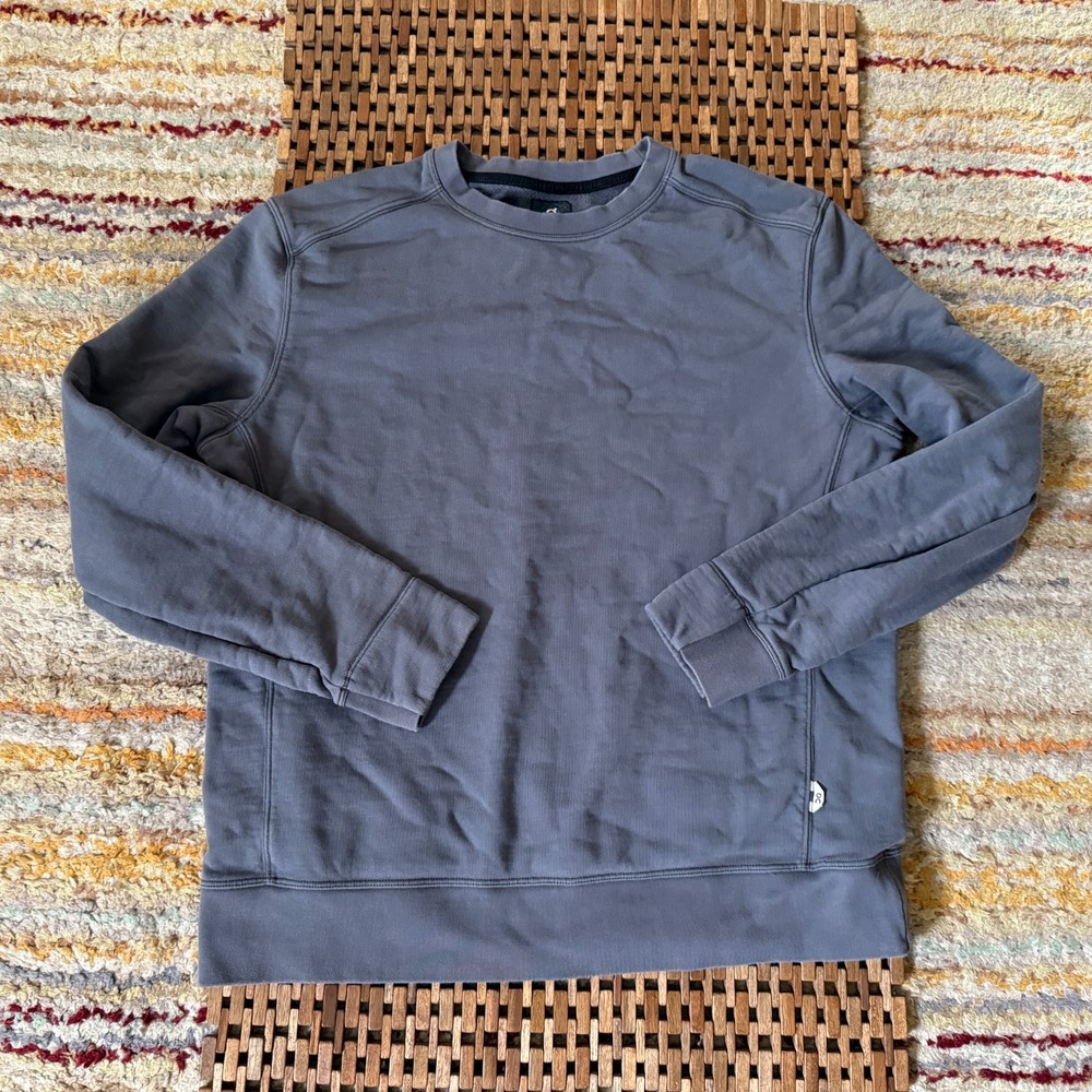 On Cloud Running Crew Neck Pullover Sweatshirt Sweater Blue Grey Men's Large L