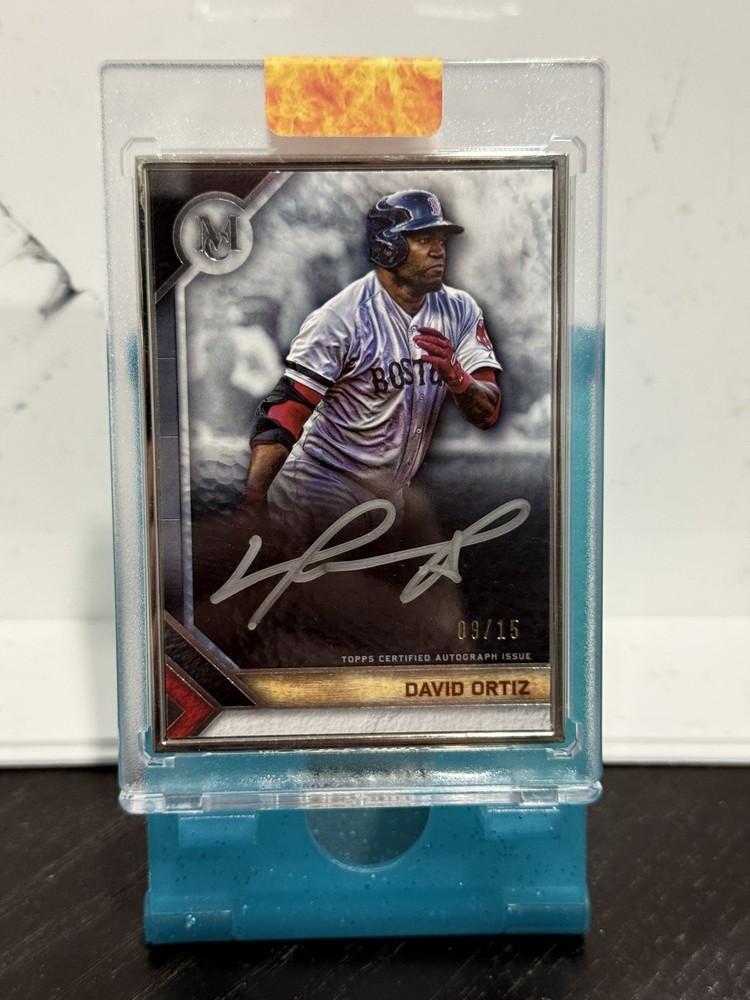 2023 Topps Museum Collection David Ortiz Silver Frame Silver Ink Auto /15