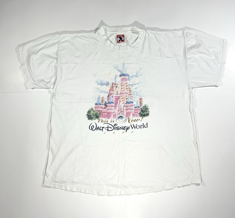 Vintage 1997 Walt Disney World 25th Anniversary Castle T-Shirt XXL
