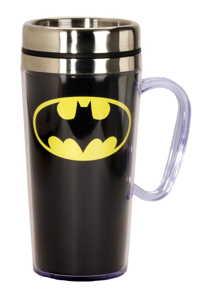 - Insulated Travel Mug - Batman Logo Coffee Cup - Coffee Lovers Gift - Funny ...