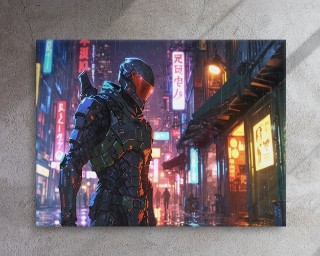 Futuristic Anime Bounty Hunter Art - Skilled Digital Illustration  