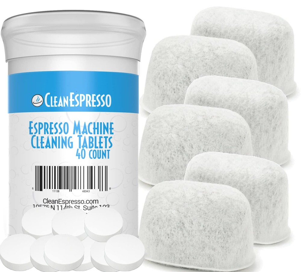 Breville Compatible Cleaning Kit with 40 Tablets and 6 Water Filters for Optimal Machine Performance