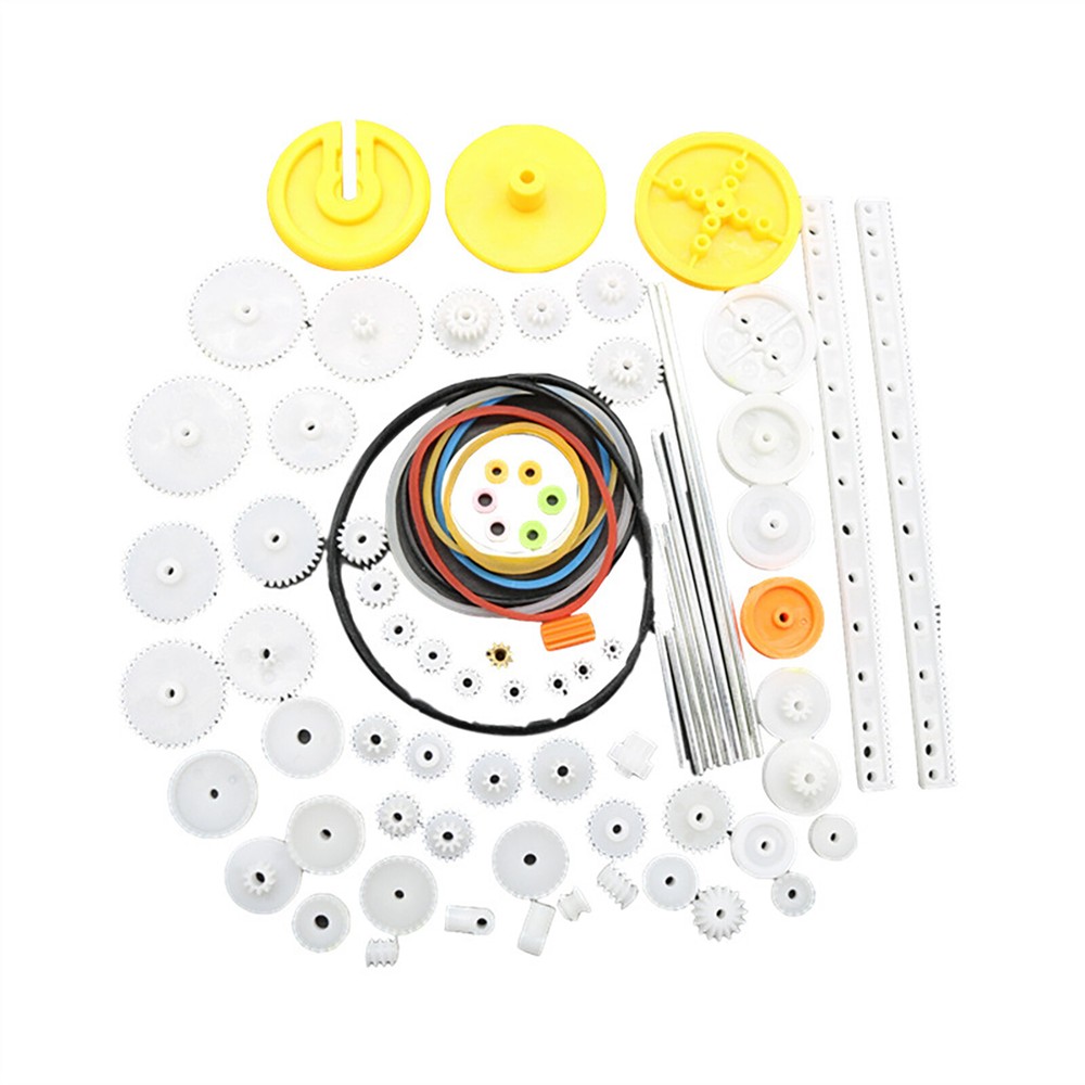 82Pcs Plastic Making Motor Gear Set For Toy Motor Car Robot Model DIY Kit