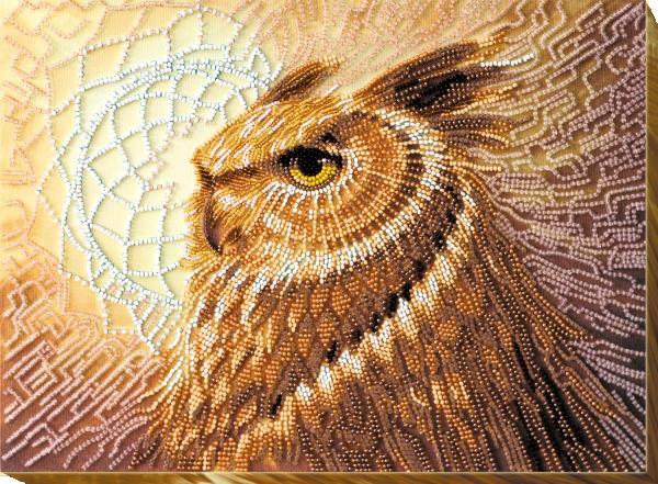 Bead embroidery kit Totem needlework kit Art canvas beadwork pattern