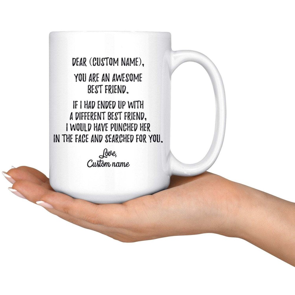 Personalized Best Friend Mug Best Friends Forever Bestie Gift Bff Coffee Mug