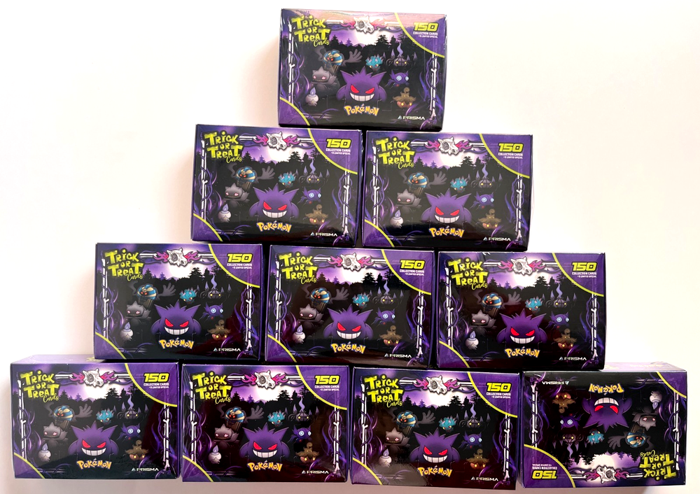 10 BOXES - 2025 BOX POKEMON HALLOWEEN TRICK OR TREAT PRISMA Cards Peru Gengar