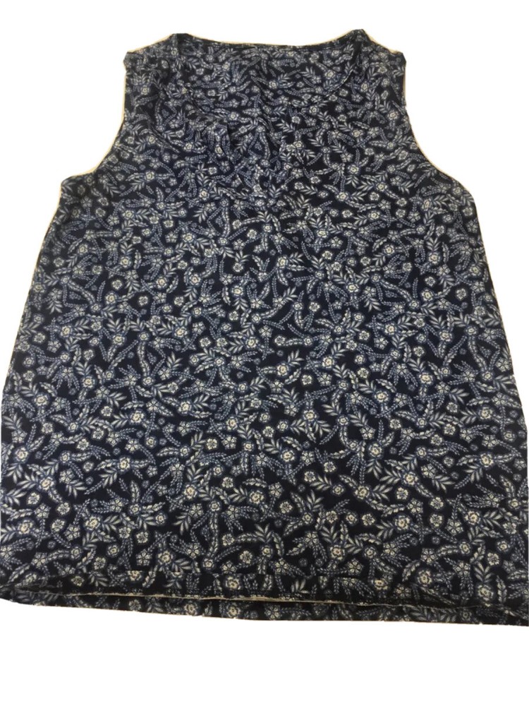 PRINCIPLES Blue Floral Print Stretchy Jersey Summer Top Tank Vest