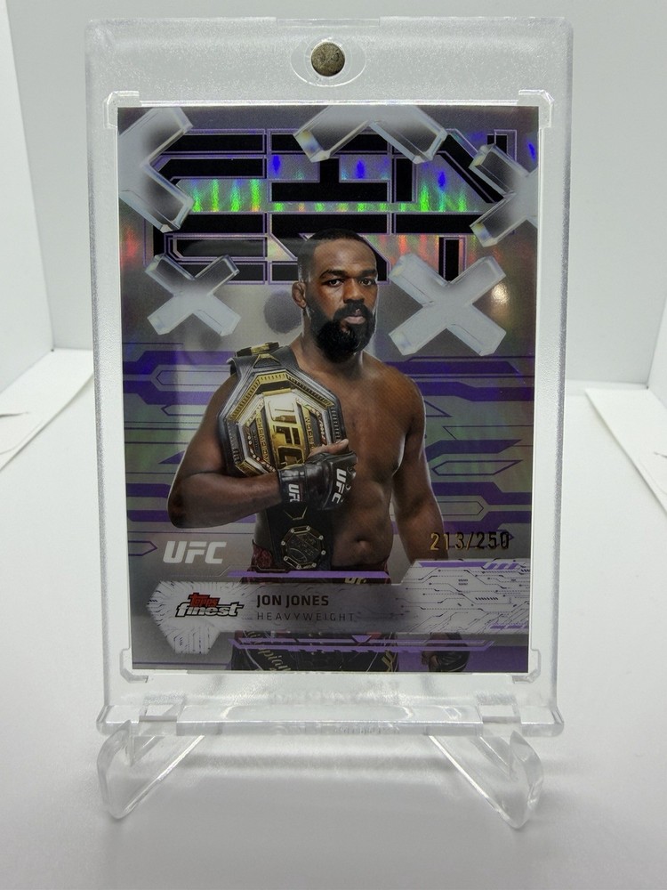 Jon Jones 2025 Topps Finest UFC Purple Refractor Parallel #’d /250