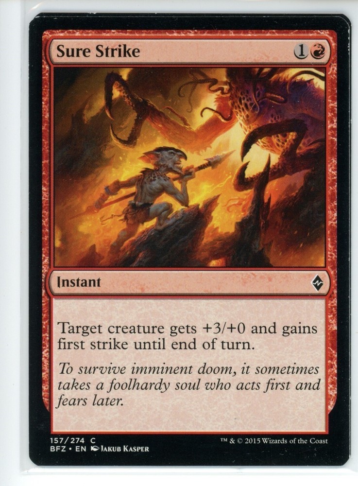 SURE STRIKE Battle for Zendikar #157 BFZ(NM)(MTG)