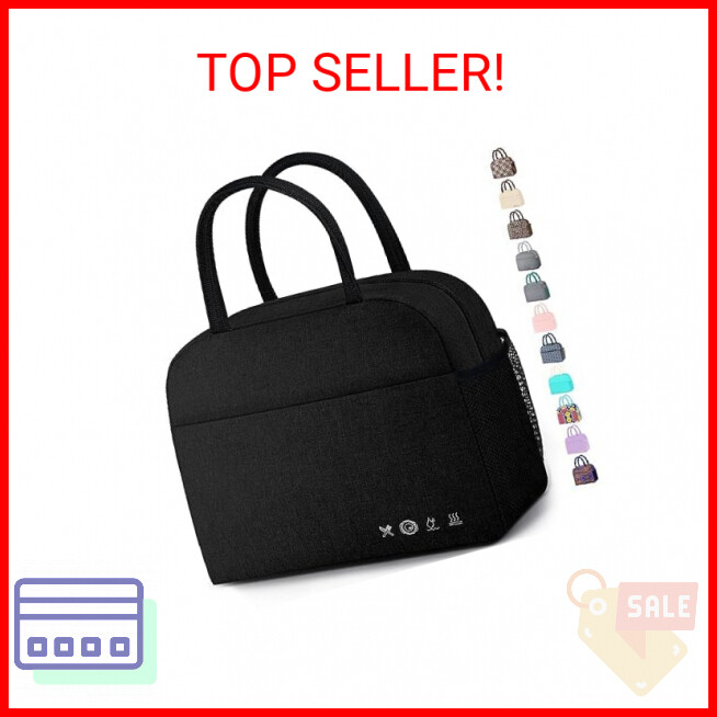 Lunch Bag Lunch Box for Women Men Reusable Insulated Lunch Tote Bag, Handbags Ca