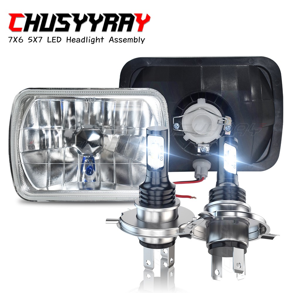 5x7 7x6 Inch LED Headlight Bulb DOT for E-150 Econoline E-250 E-350 Super Duty  