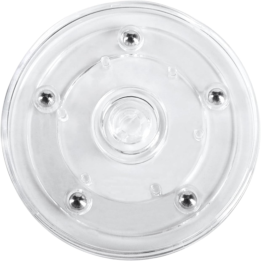 4Pcs 4-Inch Acrylic Lazy Susan Turntable Heavy Duty Bearing Organizer