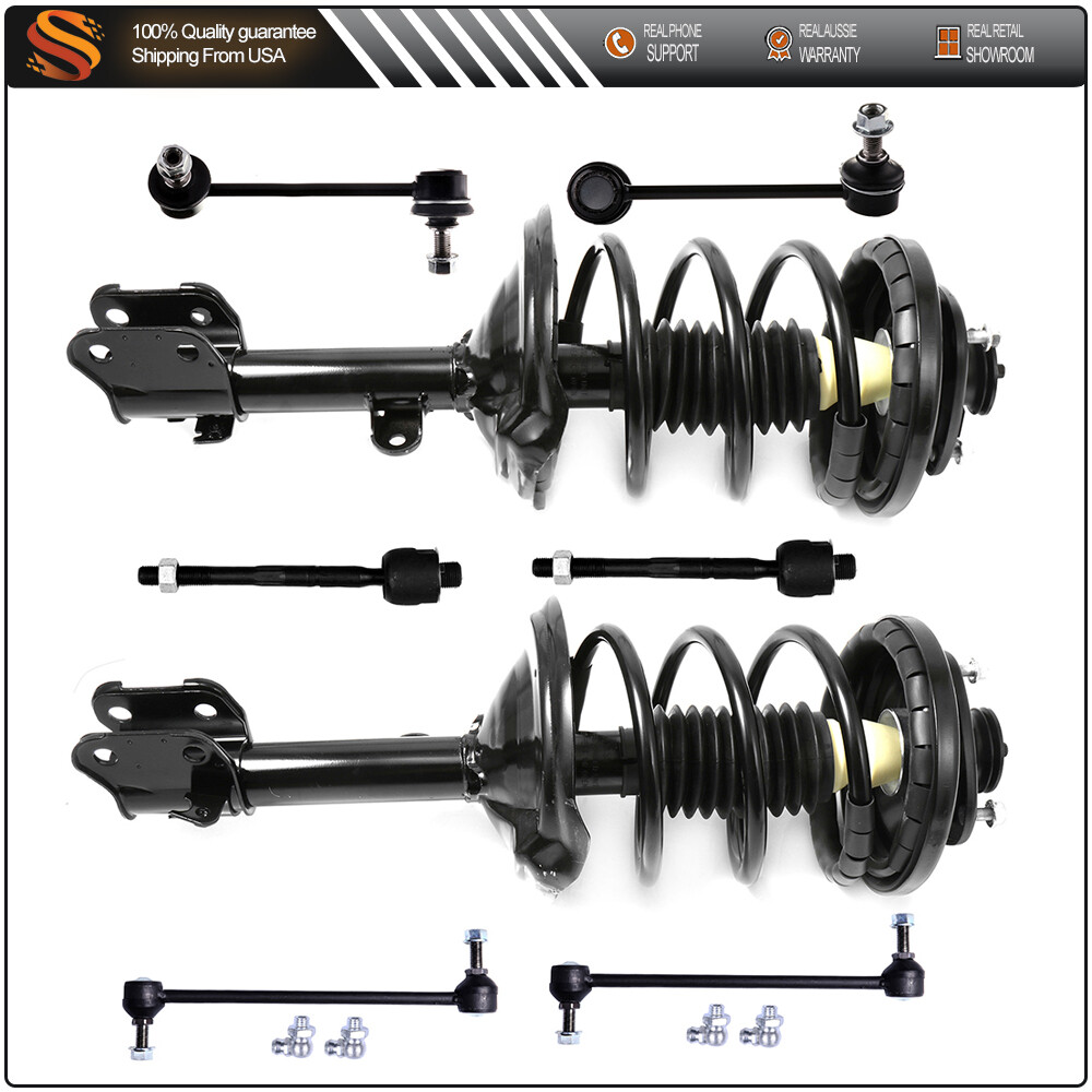 2003-2005 Acura MDX Front Suspension Kit with Struts Sway Bars Tie Rods