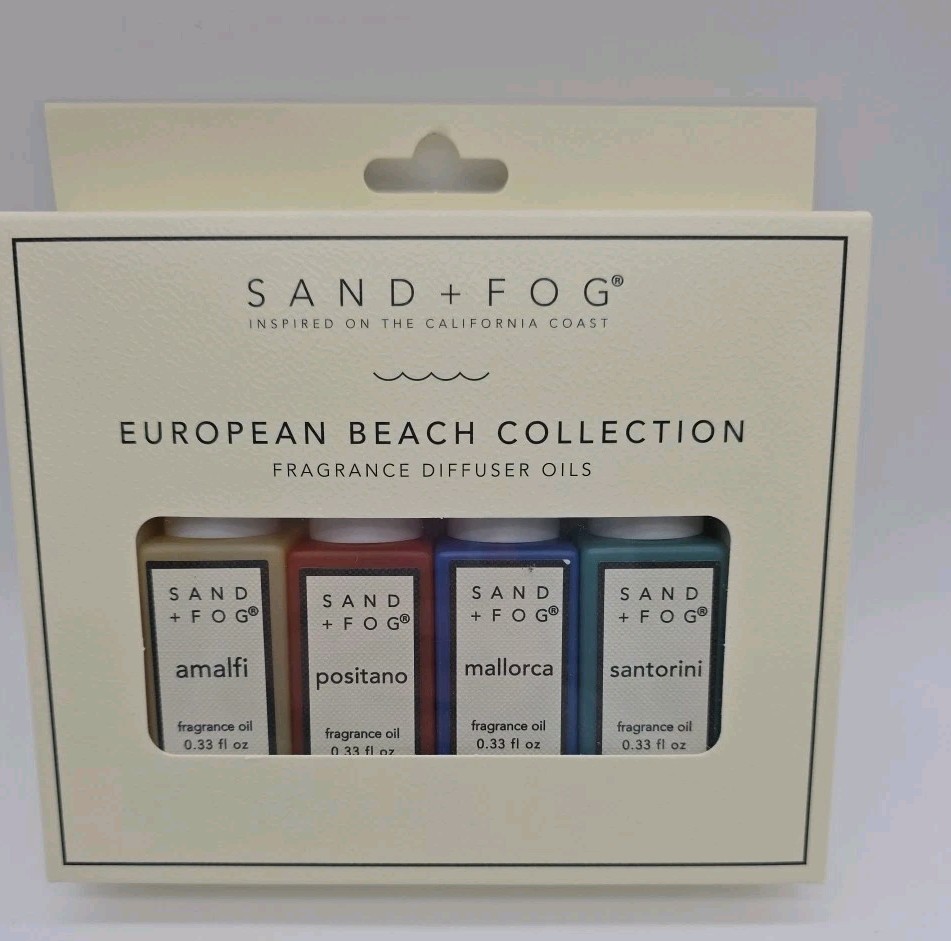 Sand + Fog European Beach Collection Fragrance Diffuser Oils Box Set RARE Sealed
