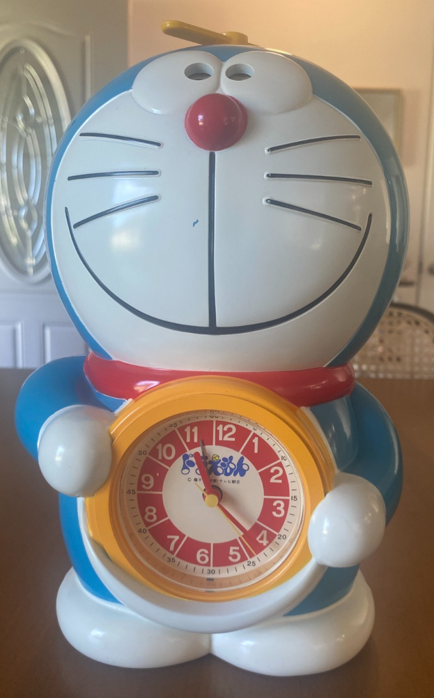 Seiko Japanese Doraemon Vintage Talking Alarm Clock JF-316 おしゃべり目覚まし時計 Voice!