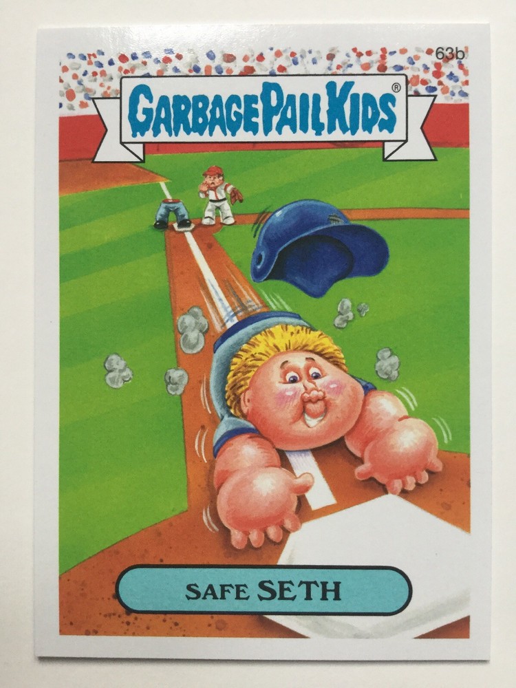 2015 Topps Garbage Pail Kids Sticker 63b Safe Seth Collectible