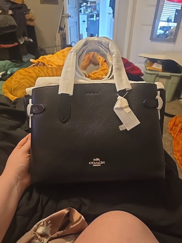 NWT Coach Hanna Carryall Handbag in Signature Leather