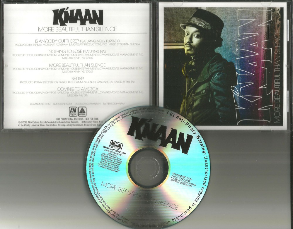 K’NAAN knaan & NELLY FURTADO & NAS 5TRK Sampler w/ 2 UNRELEASED TRX PROMO DJ CD