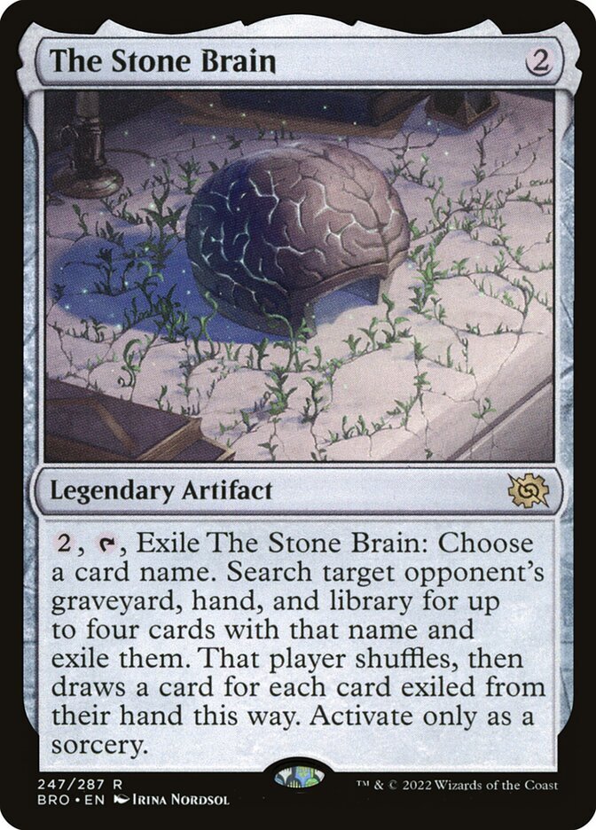 The Stone Brain (247) The Brothers' War BRO MTG Magic
