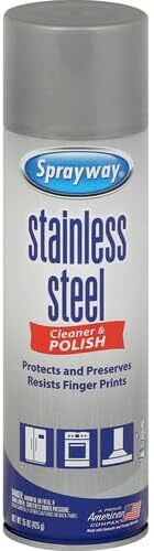 Sprayway Water-Based Stainless Steel Cleaner, 15 Fl Oz (Pack of 1)