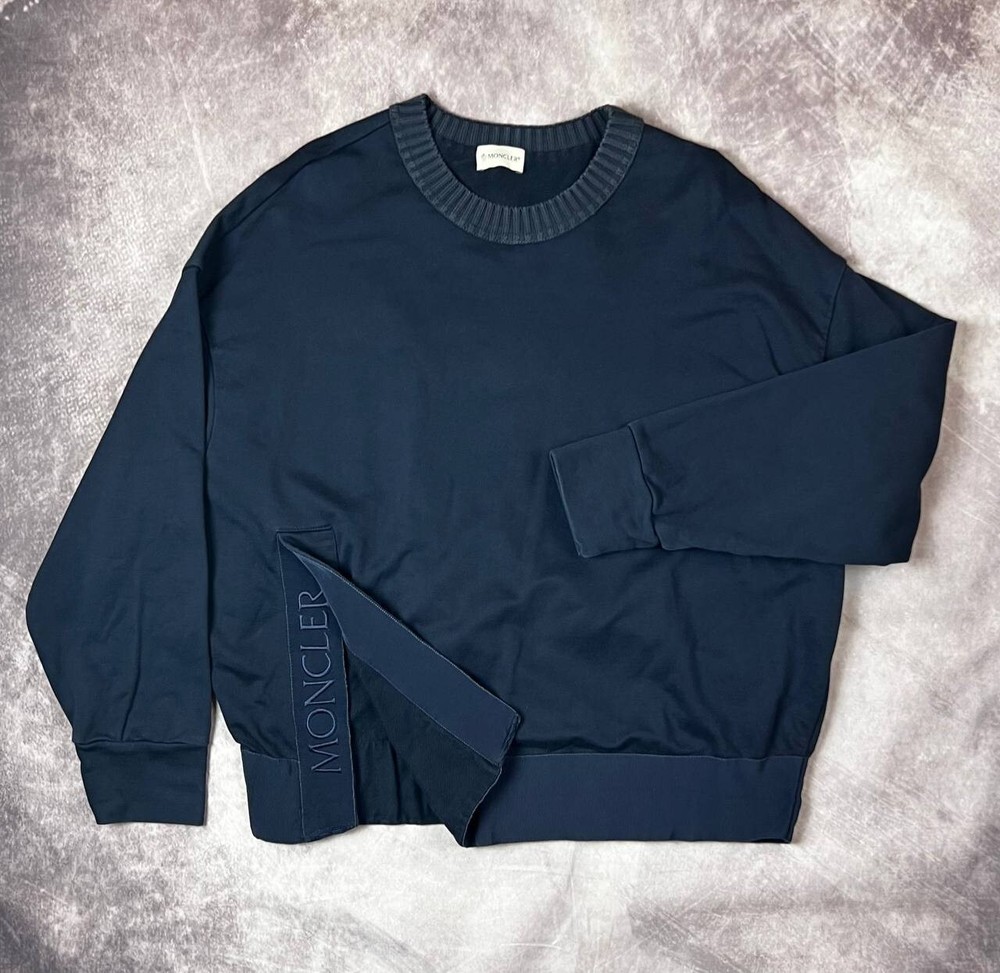 Moncler Oversize Cotton Logo Sweatshirt for Women Size M