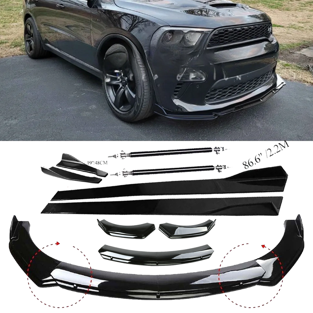 Dodge Durango SXT Front Bumper Lip Spoiler Splitter & Side Skirt Body Kit  