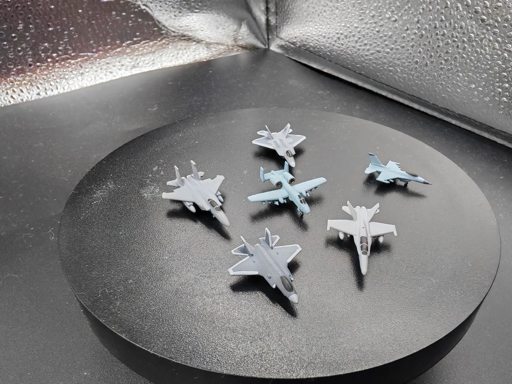 1/700 US Air Force series set f15, f16, f18, f22, f35, A10 aircraft model 6/PCS