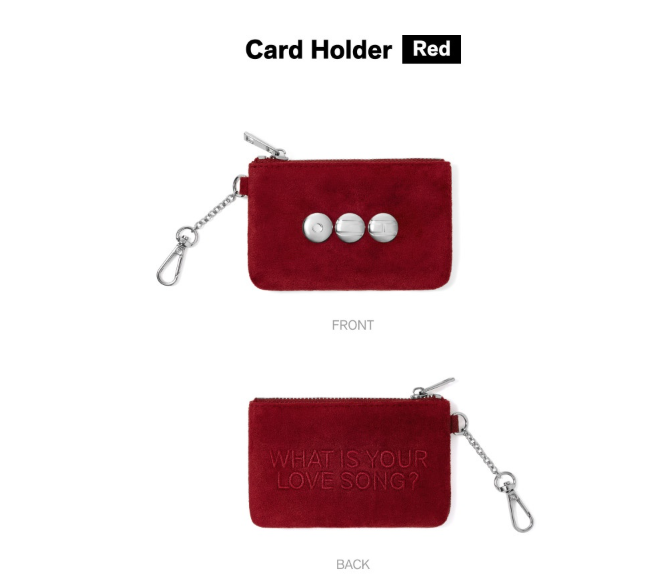 BTS Card Holder (Red) Arirang Pop-up Ver. 4 Light Stick[Shipping Extra]