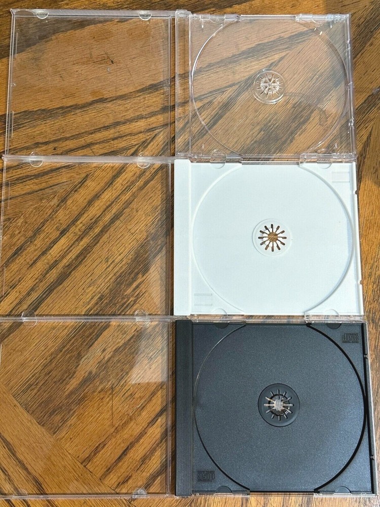 10.4mm Single CD Jewel Cases Standard For 1 Disc Assorted with CDS NEW SEALED