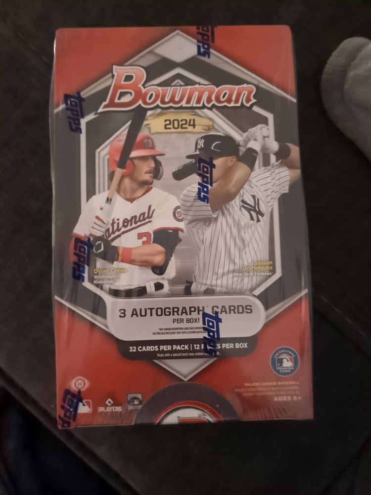 2024 BOWMAN BASEBALL JUMBO HOBBY BOX 3 Autographs 12 Packs - Ben Williamson