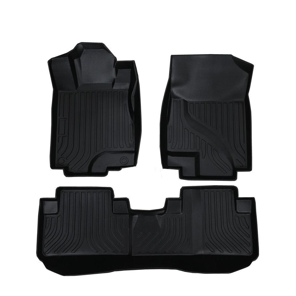 Floor Mats fit for Honda CRV 2012-2016 Foot Well Coverage Front &2nd Row