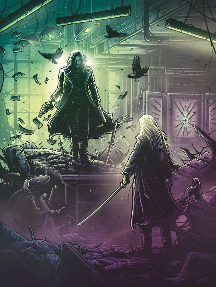 The Crow (Redux Variant) by Dan Mumford x/50 Screen Print Movie Art Poster