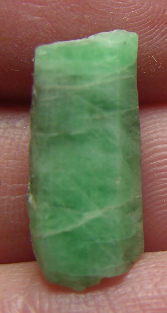 6.85ct Natural Ha Giang Vietnam Emerald Crystal Specimen 1.35g 17mm