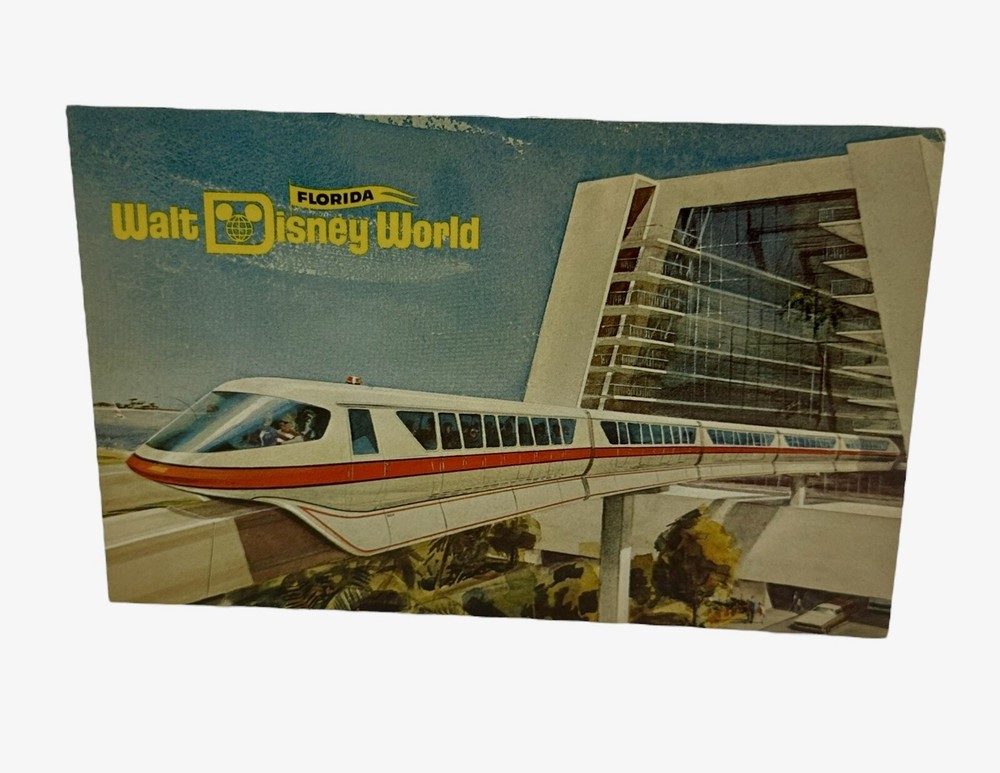 Monorail, Highway In The Sky, Walt Disney World Florida FL Postcard 1971