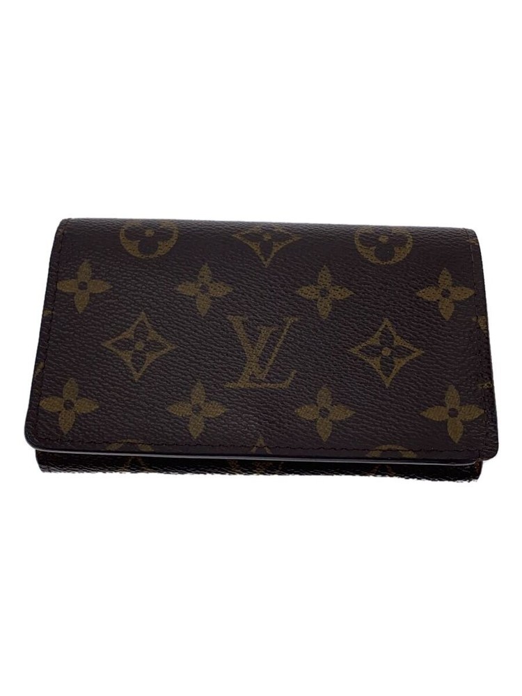 LOUIS VUITTON 1) Porte Monnaie Bi Tr sor Monogram Canvas PVC BRW Women s