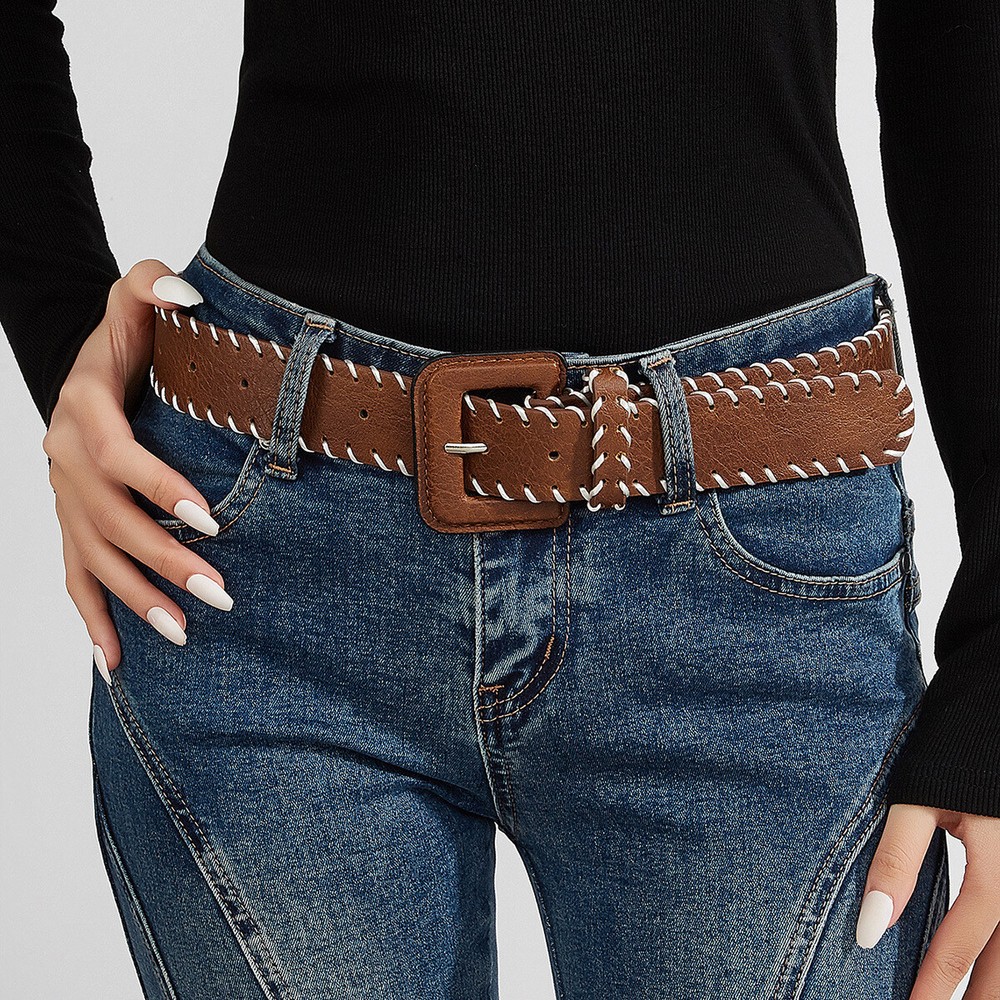 Belt versatile fashion decorative jeans handmade braided belt women