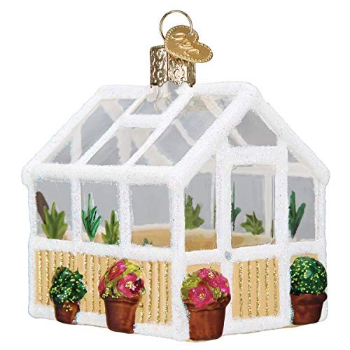 Old World Christmas Greenhouse Glass Ornament FREE BOX 20121