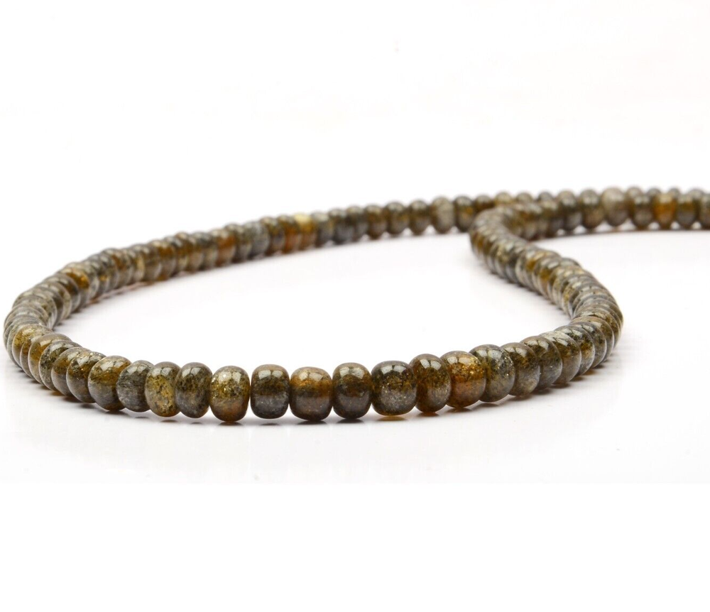 Natural Star Aventurine Quartz Beaded Necklace 18 Inch Adjustable 4-5mm