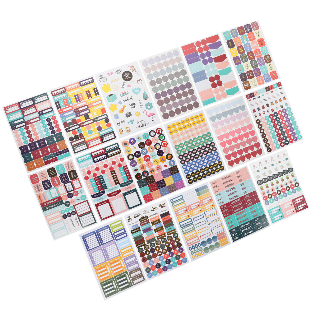 31 Sheets Sticker Diary Planner Stickers Decorative Friends Gift