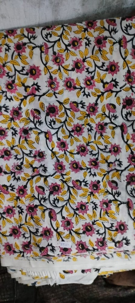 Indian Hand Block Print Cotton Fabric for Dresses Shirts Nightwear 10 Yards  