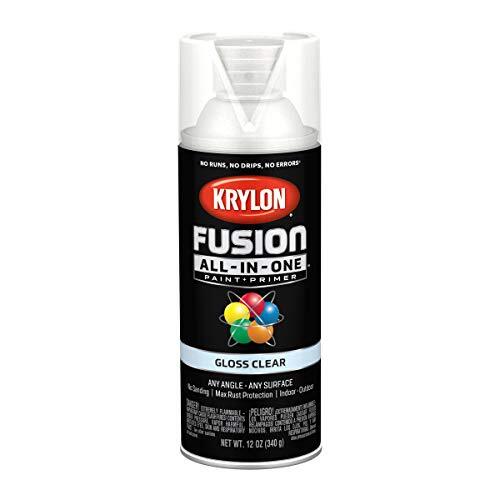 Fusion All-In-One Adhesive Spray Paint for Indoor/Outdoor Use, 12 oz, Cle