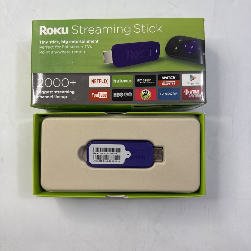 New - Roku Streaming Stick 3500R with Point Anywhere Remote - Factory Sealed