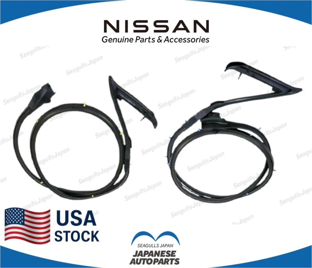 NISSAN Genuine OEM 240SX SILVIA S13 89-94 Door Weatherstrip Seal Right Left Set