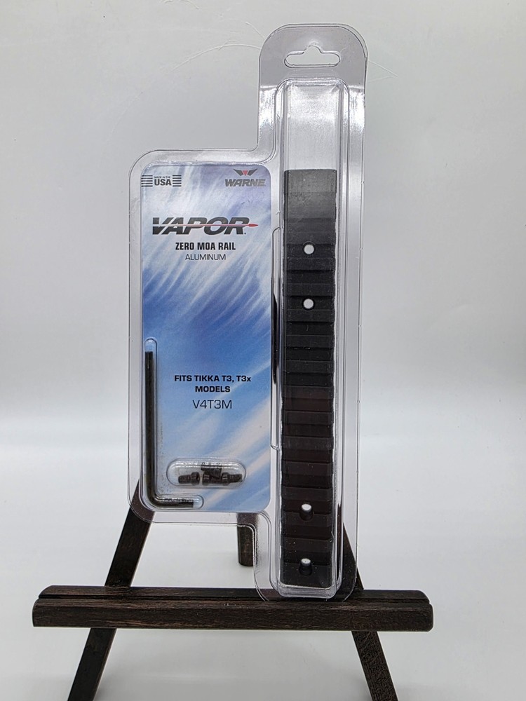 Warne Vapor 1-Piece Tikka T3 Matte Black Scope Mount V4T3M Sealed
